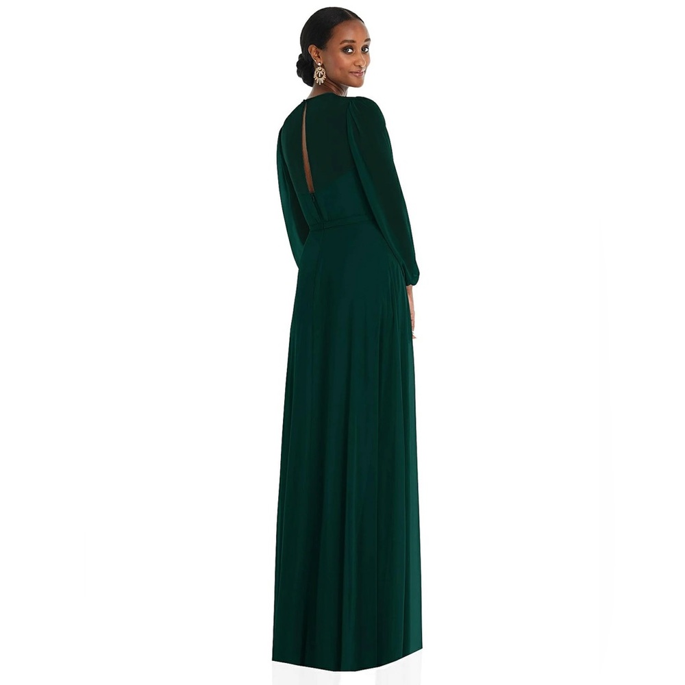Dessy Collection || Long Sleeve Evening Gown